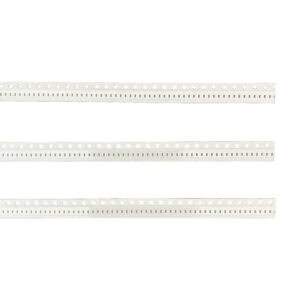 Flat Punched Carrier Tape  With Cover Tape 8mm White 500pcs, no pockets