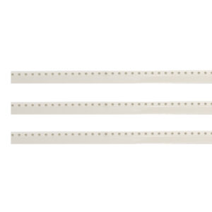 Flat Punched Carrier Tape With Cover Tape 8mm White 500pcs, no pockets