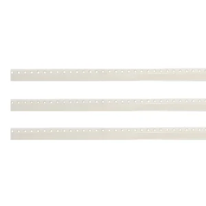 SMT Flat Punched Carrier Tape  With Cover Tape 8mm White 500pcs, no pockets