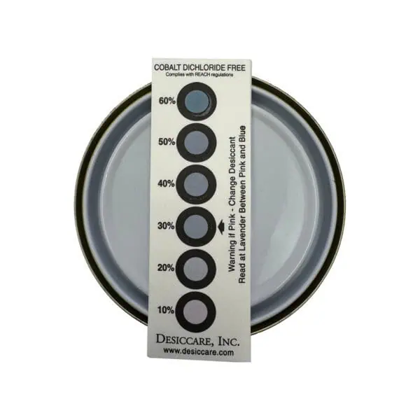 Humidity Indicator Cards (3 Spots 5%, 10%, 60%) – 125 Pcs Provide Quick and Reliable Monitoring of Moisture Levels in Electronics Packaging.